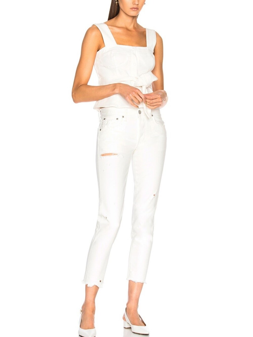 🆕️ Moussy Vintage Kelley Tapered Jeans in White